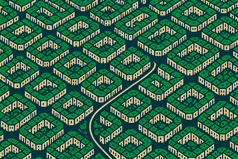 Barcelona_Web Ilustración de las manzanas del Eixample de Barcelona