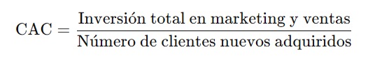 Fórmula básica de CAC